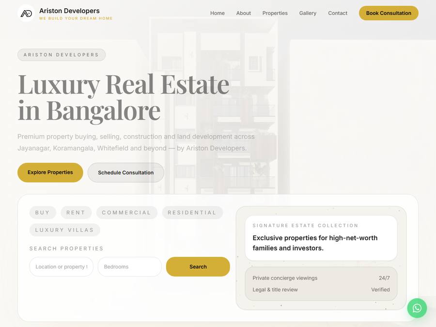 Ariston Developers website