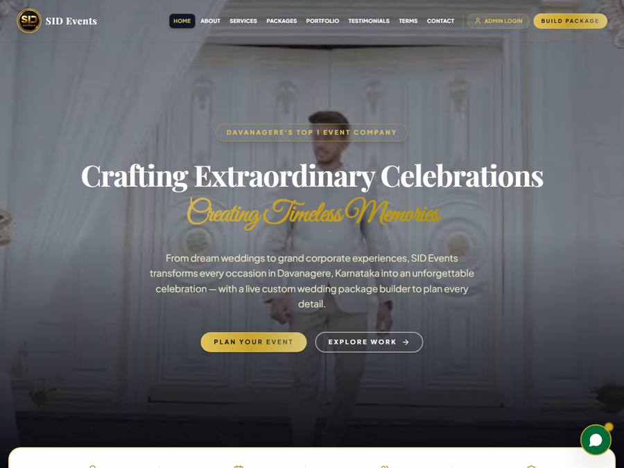 Sid Events website